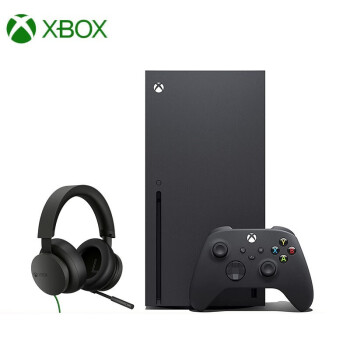 微软(Microsoft) 国行 Xbox Series X游戏机 双手柄 丨XSX+立体声游戏耳机套装 游戏电玩 Series X国行