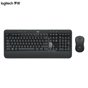 罗技（logitech）MK540 ADVANCED 无线键鼠套装 键盘鼠标办公企业商务家用带掌托防泼溅设计USB免驱即插即用 黑色