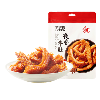 来伊份 孜香牛肚香辣味105g 卤味熟食办公室休闲零食即食小吃