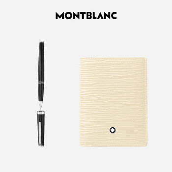 万宝龙MONTBLANC  PIX系列黑色签字笔132494+名片夹130941 礼盒套装
