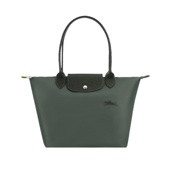 珑骧（LONGCHAMP）女士LE PLIAGE GREEN环保系列中号绿色长柄可折叠饺子包