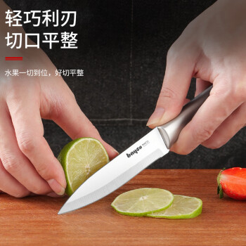 拜格（BAYCO）不锈钢水果刀家用削皮刀刨皮刀全钢西瓜刀削皮器便携小刀XY90101
