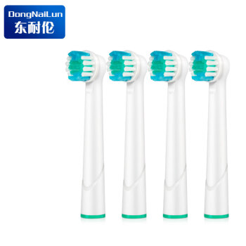 东耐伦适配OralB欧乐B电动牙刷头D12D16D100P2000P40003709通用替换牙刷头专业清洁4支