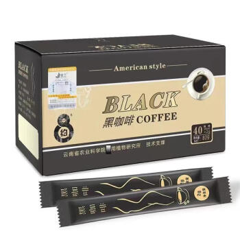 景兰（JINGLAN）速溶咖啡 美式黑咖啡40条 盒装