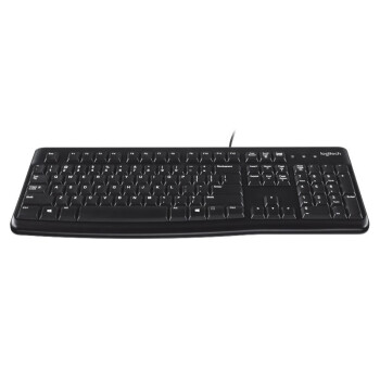 罗技（G）键盘/USB有线键盘 电脑笔记本办公游戏全尺寸键盘 K120 黑色