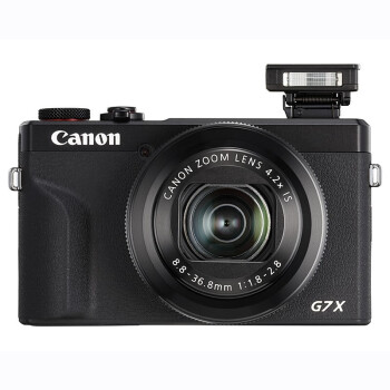 佳能（Canon）PowerShot G7 X Mark III G7X3 数码相机Vlog美颜视频相机 G7X Mark III 黑色 套餐五全国联保