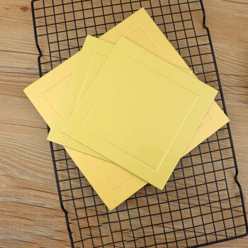 畅宝森蛋糕垫 金色方形生日蛋糕垫片35*35cm(10个/件) 3件起购 JR1
