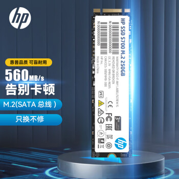 HP惠普（HP） 250G SSD固态硬盘 M.2接口(SATA总线) S700系列