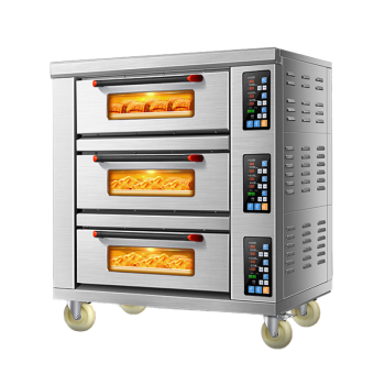 乐创（lecon）商用烤箱大型蛋糕披萨烤箱商用面包月饼焗炉三层九盘烤箱380V LC-YXDZ309