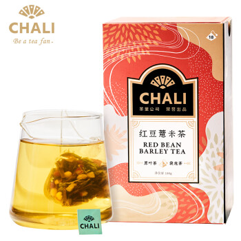 CHALI茶里红豆薏米茶5g*18茶包90g盒装芡实薏仁红小豆红枣红茶组合茶包