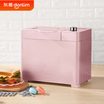 东菱（Donlin）面包机家用 全自动和面机 家用揉面机 可预约智能投撒果料 烤面包机 DL-JD08粉