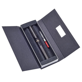 LAMY凌美 商务办公用笔 safari狩猎系列钢笔+E107彩盒 含吸墨器 F尖磨砂黑