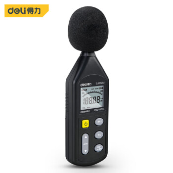 得力（deli）数字噪音计噪音检测仪多功能声音测试仪分贝仪AC加权 DL333202