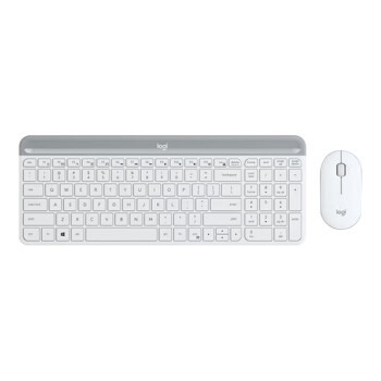 罗技（logitech）MK470 无线办公键鼠套装 全尺寸超薄鼠标键盘 白色