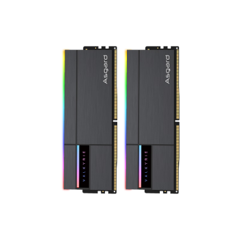 阿斯加特（Asgard）32GB(16Gx2)套 DDR5 6400 台式机内存条 RGB灯条-女武神·瓦尔基里Ⅱ代【C32】极夜黑