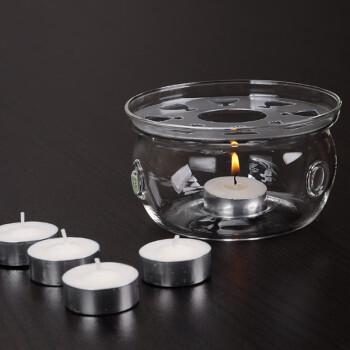 畅宝森 茶具配件 玻璃蜡烛加热底座托茶炉 圆底+心底 2个装/件 RC1