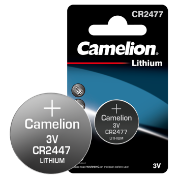 飞狮（Camelion）CR2477 3V 纽扣电池 扣式电池 1粒 定位卡/测量仪/射频卡/遥控器