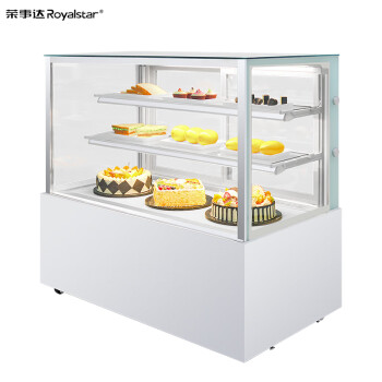 荣事达蛋糕柜蛋糕展示柜西点柜冷藏水果保鲜柜玻璃陈列柜1.8米直角后开门风冷+除雾 WZHD-18