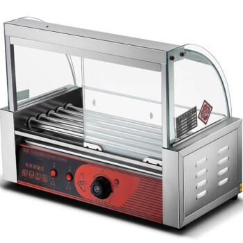欧斯若 全自动烤肠机商用热狗机烤肠流动摆摊机烤香肠火腿肠机器   10管 双控温/带门 