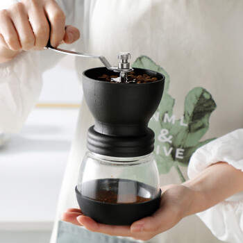 友来福 手摇磨豆机 家用咖啡研磨机 可水洗咖啡豆磨粉机 手动磨豆机
