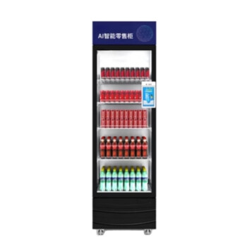 QKEJQAI智能货柜自助冰箱饮料机智能扫码自助冰箱刷脸自动售货机   373L-刷脸开门
