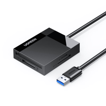 绿联（UGREEN） USB3.0读卡器多合一 支持SD/TF/CF/MS型相机行车记录仪监控内存卡手机存储卡 多卡多读 1米