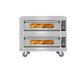 苏勒 电烤箱商用一层两层大容量大型蛋糕披萨红薯燃气烘焙烤箱烤炉 电脑款二层二盘