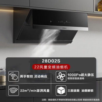 老板（Robam）22风量侧吸家用变频烟机抽油烟机灶具12套灶下洗碗机三件套28D02S+57B2DT+B60D