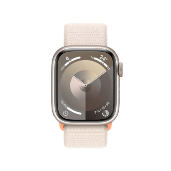 Apple Watch Series 9 智能手表GPS款41毫米铝金属表壳 运动型表带 健康电话手表 混色