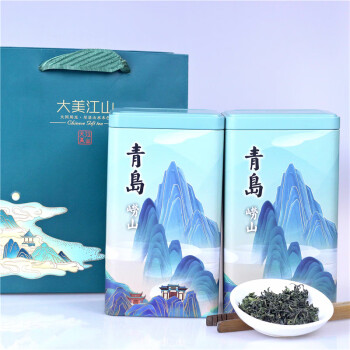 崂卓崂山绿茶 2024新茶500g罐装 头春头采茶汤清澈口粮茶山东青岛特产