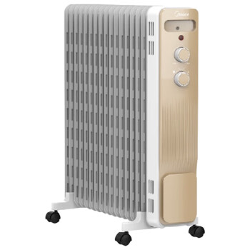 美的取暖器 电油汀家用电暖器片加宽防烫速热加湿干衣电暖气取暖电器 HYW30GW