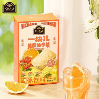 CHALI茶里 冻干冷泡果茶 独立包装 一块儿蜂蜜柚子茶80g/盒【8g*10包】