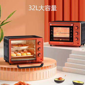 九阳（Joyoung）烤箱多功能大容量电烤箱家用精准温控60分钟定时32升 KX-30J601