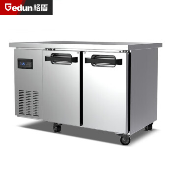 格盾冷藏工作台风冷卧式冰柜操作台不锈钢台面冰箱奶油烘焙冷柜GD-KU1280-F