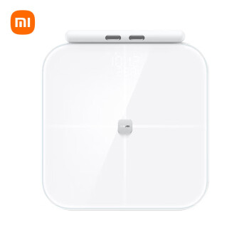 小米（MI）Xiaomi八电极体脂秤 小米智能体脂秤家用体重秤电子秤塑性管理专家WIFI/蓝牙双连接 月光白