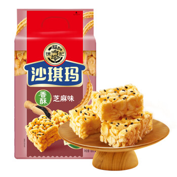 徐福记 芝麻沙琪玛 香酥芝麻味469g/袋 糕点  营养早餐 休闲零食 约18枚