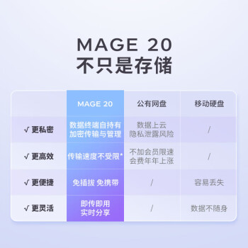 海康威视（HIKVISION）Mage20双盘位NAS网络存储服务器 个人私有网盘 家庭云盘人物智能相册 无盘版