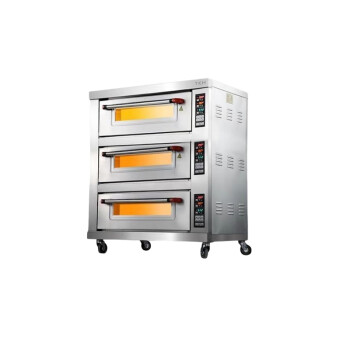 苏勒 烤箱商用二层二盘两层四盘一盘三层大容量双层烤炉电烤箱 燃气电脑款二层四盘