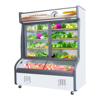 荣事达 Royalstar 1.2米点菜柜商用 冒菜麻辣烫冷藏冷冻展示柜 蔬菜水果保鲜柜商用 HY-1200（双温款）