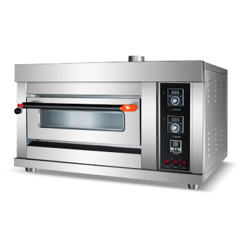 苏勒 智能电热两层燃气烤箱商用大型热风烤炉多功能大容量蛋糕烘焙 (智能款)燃气一层一盘