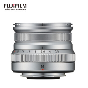 富士（FUJIFILM）XF16mm F2.8 R WR 超广角定焦镜头 银色 适合风景、肖像、街景拍摄