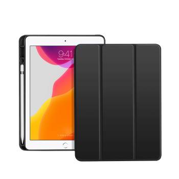 亿色(ESR)ipad2021/2020保护套带笔槽ipad9/8/7苹果平板电脑保护壳10.2英寸智能散热支架全包防摔皮套黑色