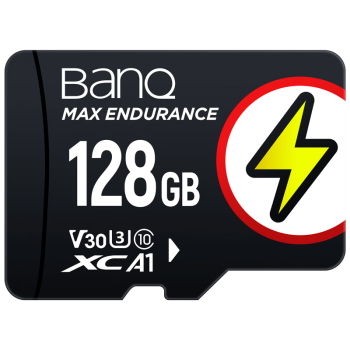 banq 128GB TF（MicroSD）存储卡 U3 C10 A1 4K V30 V90Pro高品质拍摄版 读速100MB/s 行车记录仪监控卡