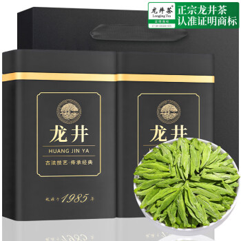 音朗茶叶绿茶 龙井茶2024新茶明前特级新茶高山嫩芽豆香型礼盒装500g