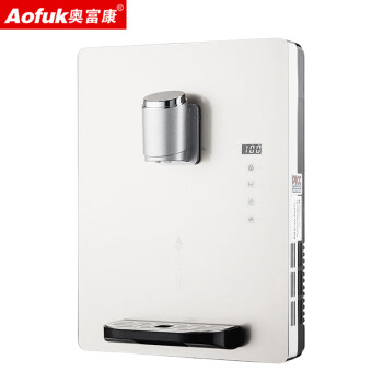 奥富康（Aofuk）冷热型速热饮水机智能触屏调温型壁挂式管线机 C-1 瓷白色 温热款