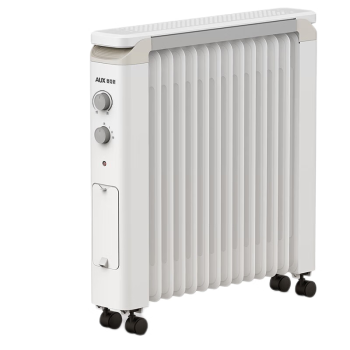 奥克斯电油汀取暖器家用12片电暖器电热暖风机电暖气油丁母婴节能省电新加宽散热片款NSC-200-12H1