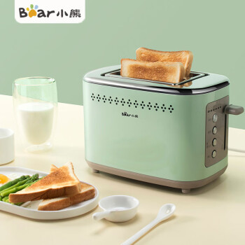小熊多士炉 面包机烤面包机早餐自动家用小型烤吐司机馒头 DSL-C02A1丨不锈钢包边+6挡烘烤+配防尘盖