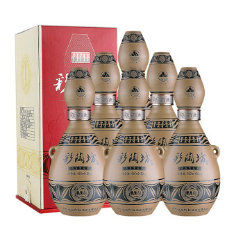 仰韶彩陶坊人和 白酒 450ml(46度)+50ml(70度) 6瓶整箱装 送礼白酒