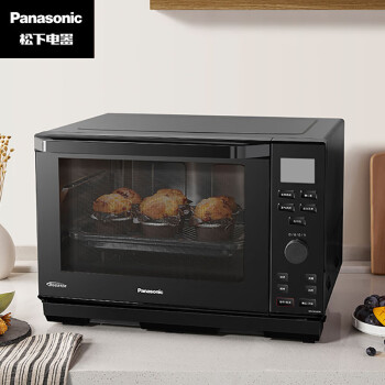 松下（Panasonic）微波炉 家用多功能微蒸烤一体机 27L大容量 智能变频 NN-DS2000XPE