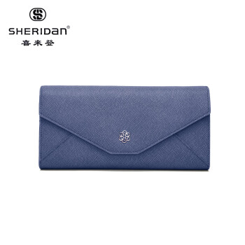 SHERIDan喜来登女士钱包夹新款韩版青年简约钱包蓝色NL180433S 黑色 中包